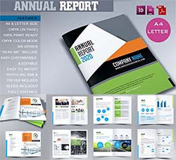 indesign模板－企业年刊(通用型/20页)：Annual Report